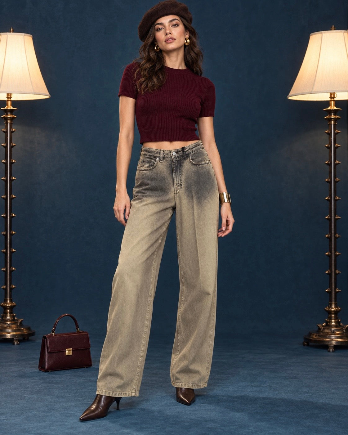 Jeans largo sfumato “Peter”