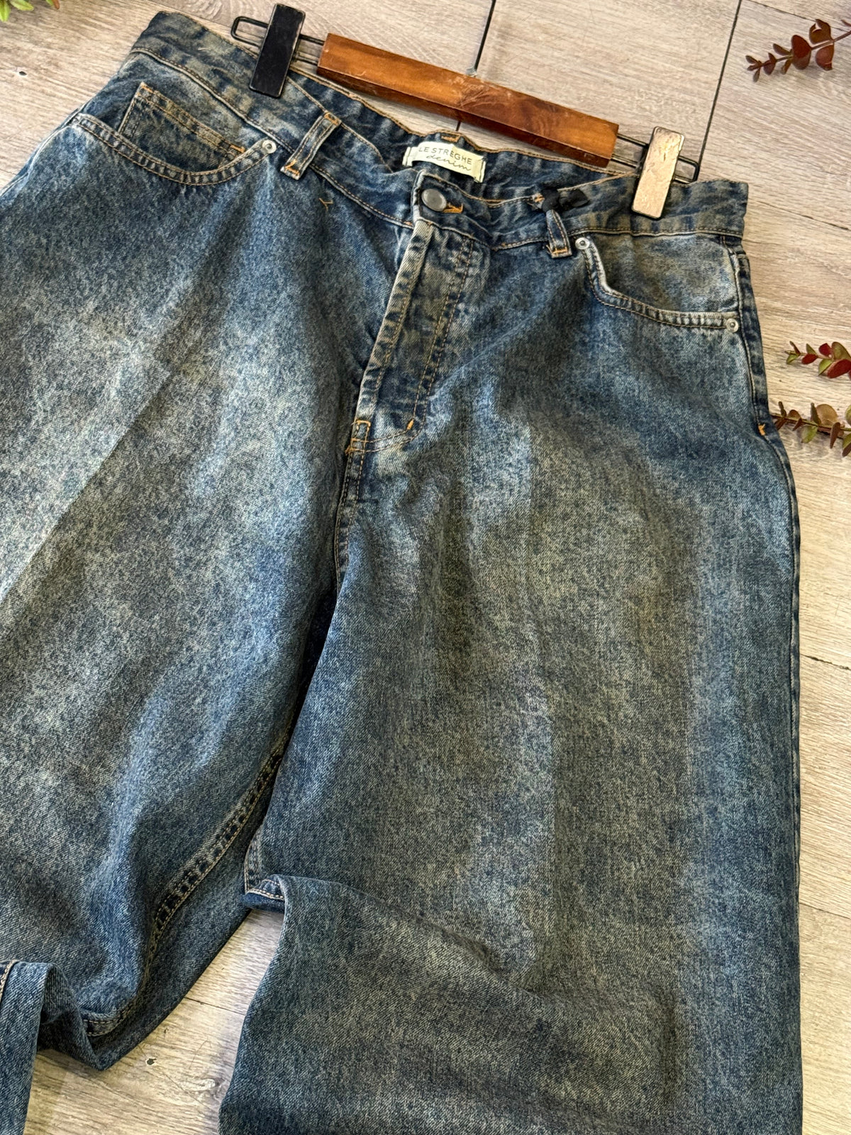 Jeans sporcato denim