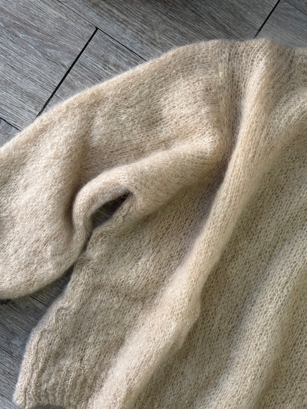 Maglia girocollo mohair