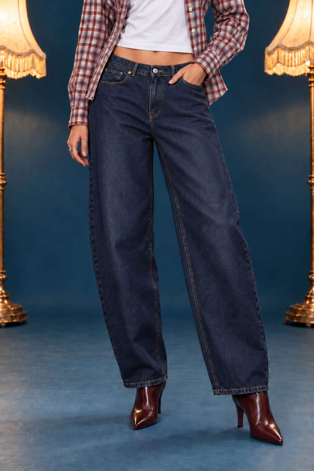 Jeans vita bassa baloon