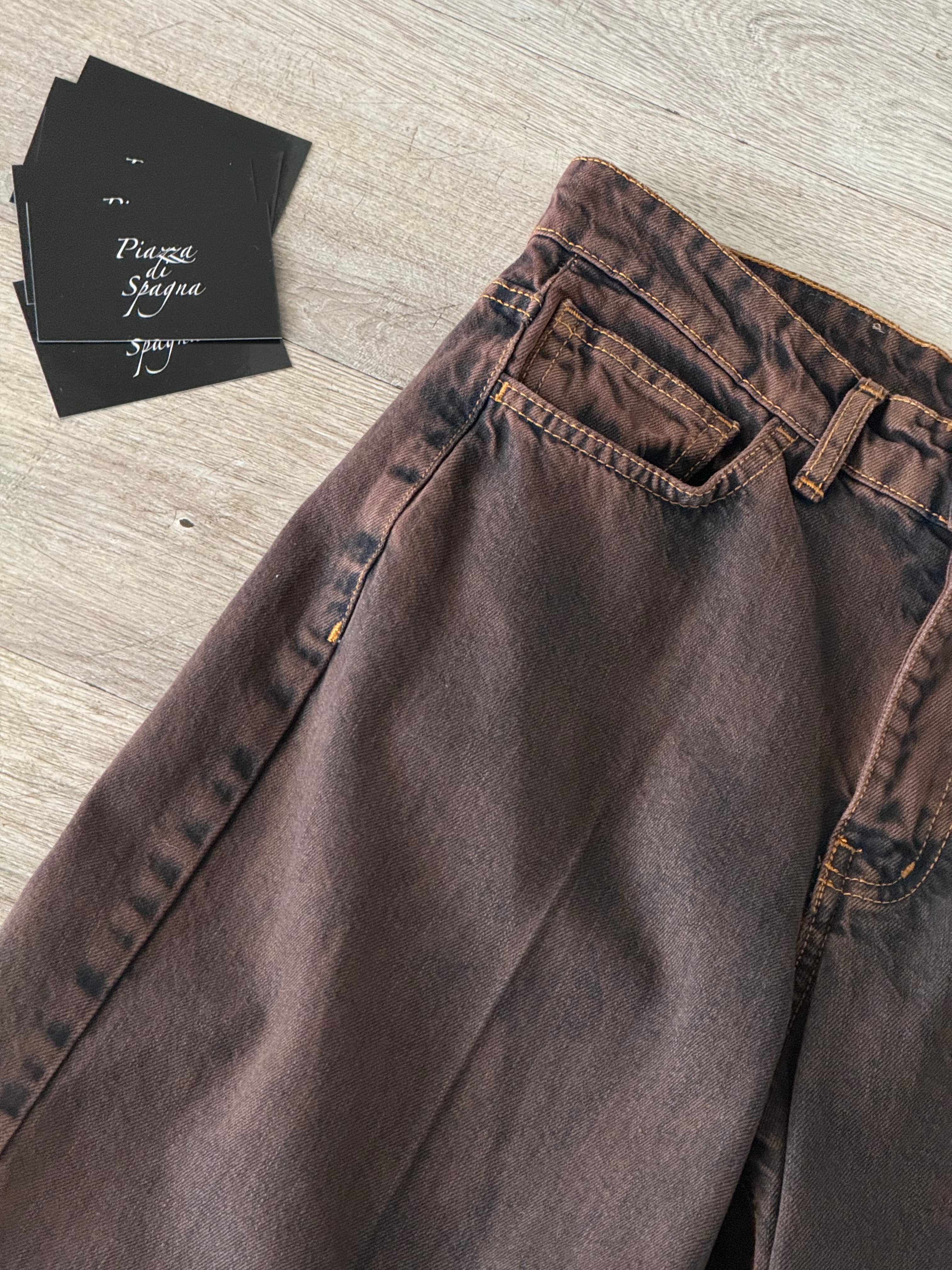 Jeans Palazzo Moka