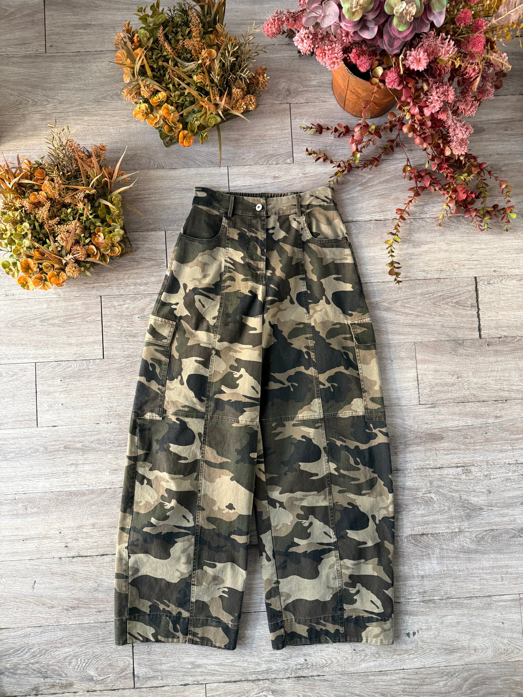 Jeans cargo camouflage