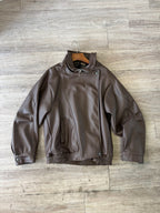 Bomber ecopelle oversize