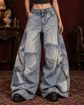 Jeans Baggy Patchwork