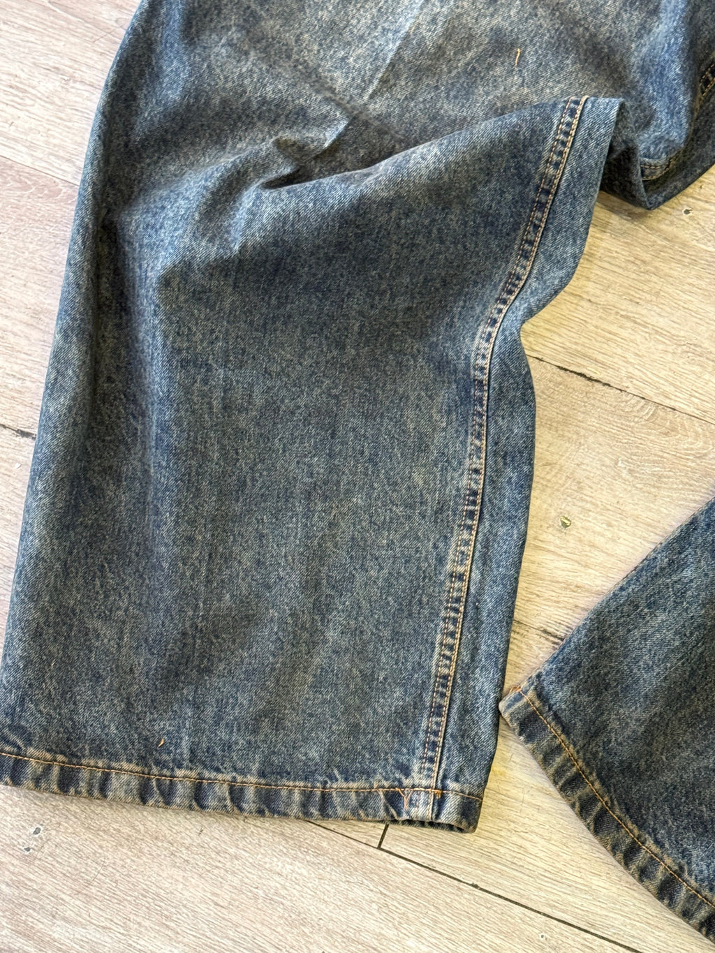 Jeans sporcato denim