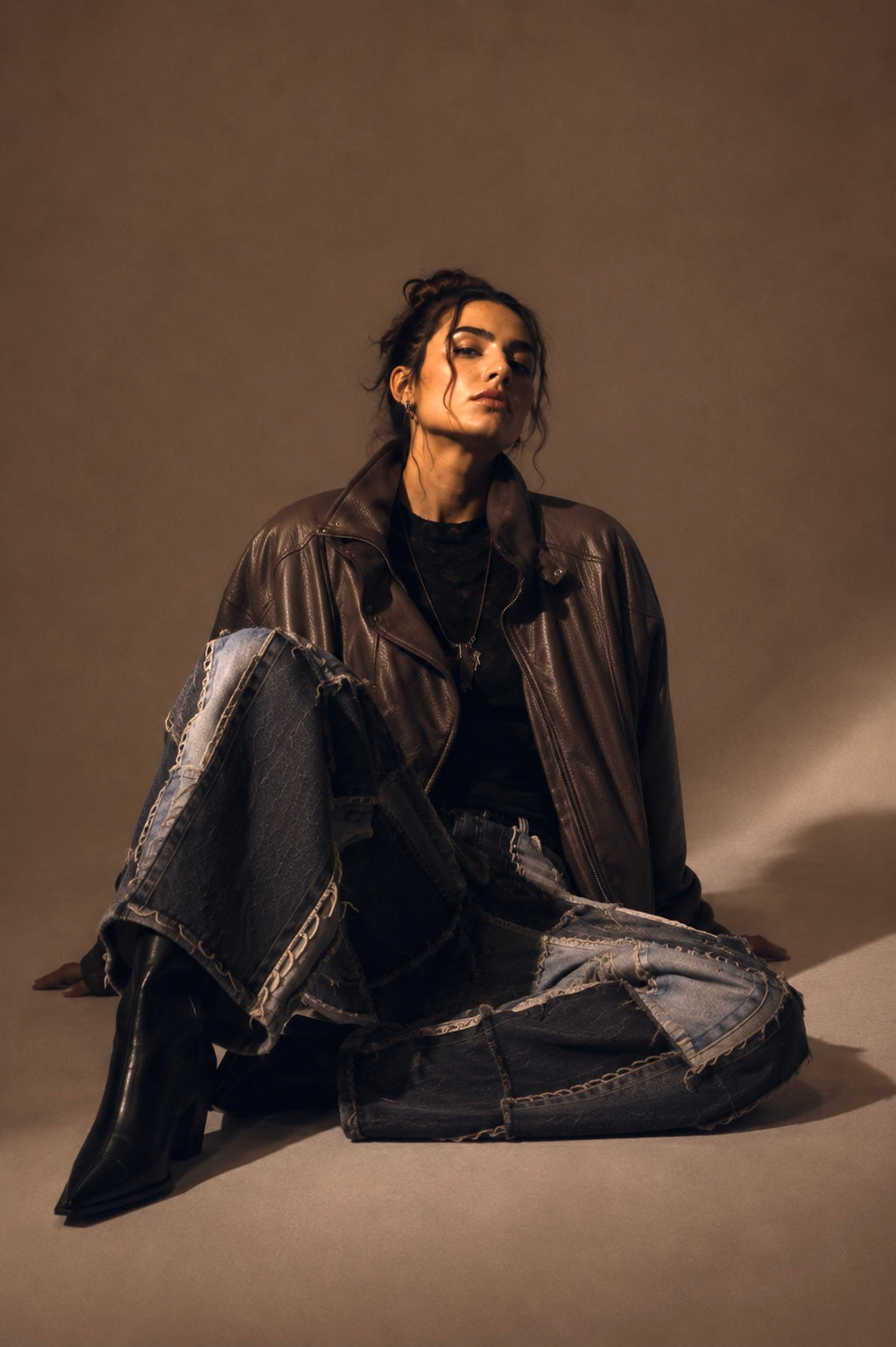 Bomber ecopelle oversize