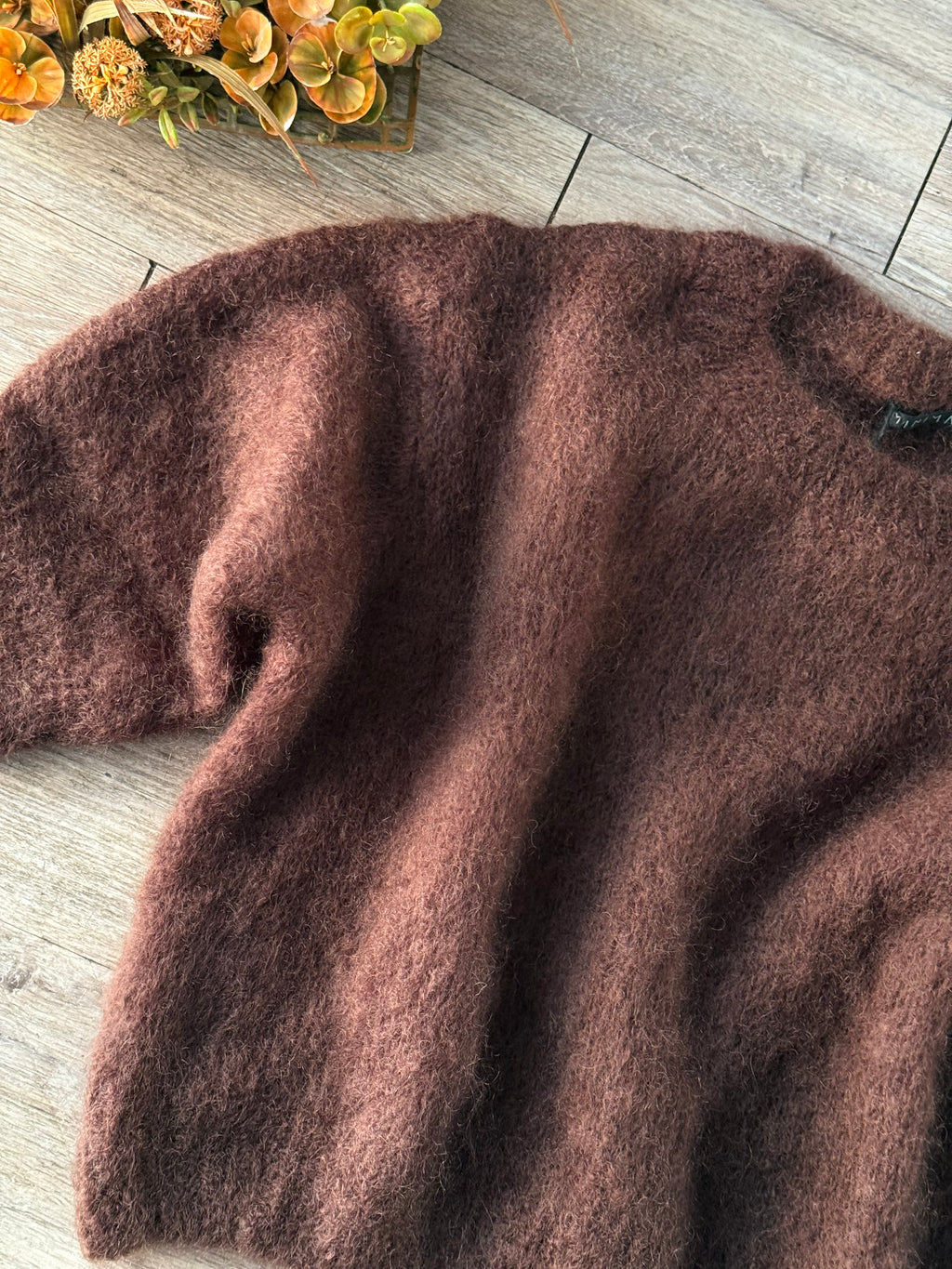 Maglia mohair manica corta