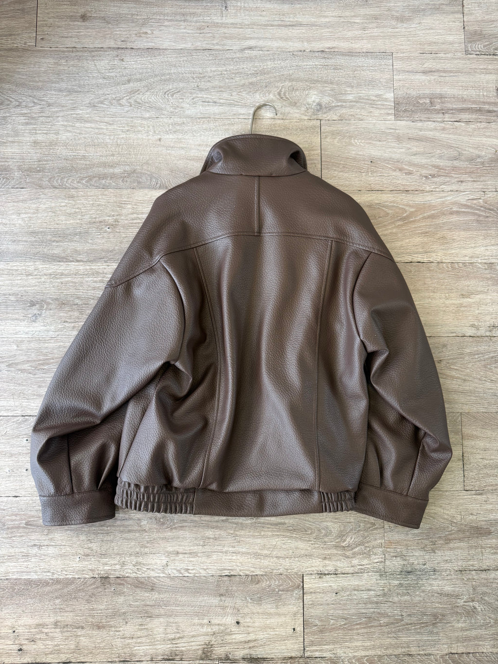 Bomber ecopelle oversize
