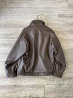 Bomber ecopelle oversize