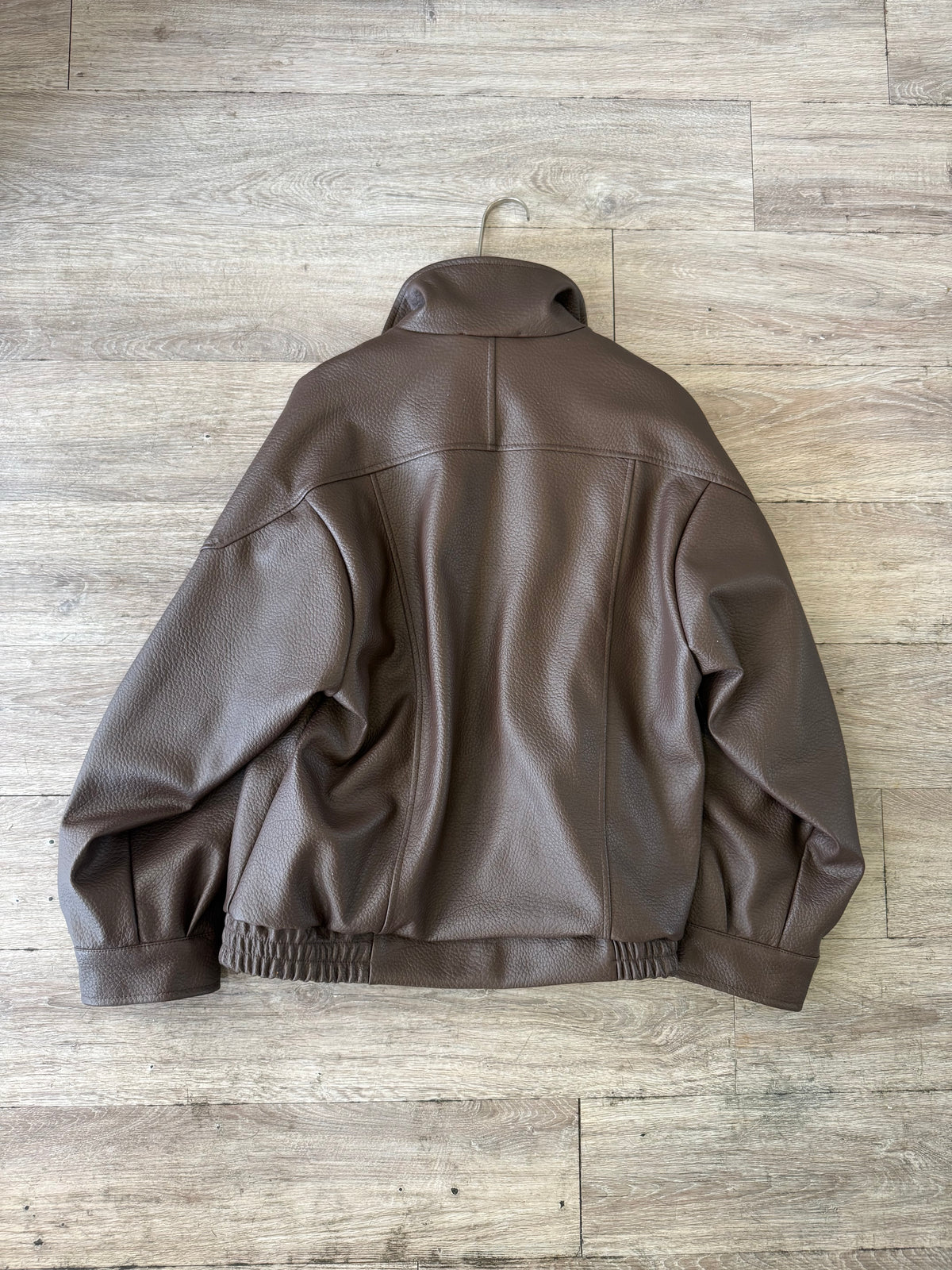 Bomber ecopelle oversize
