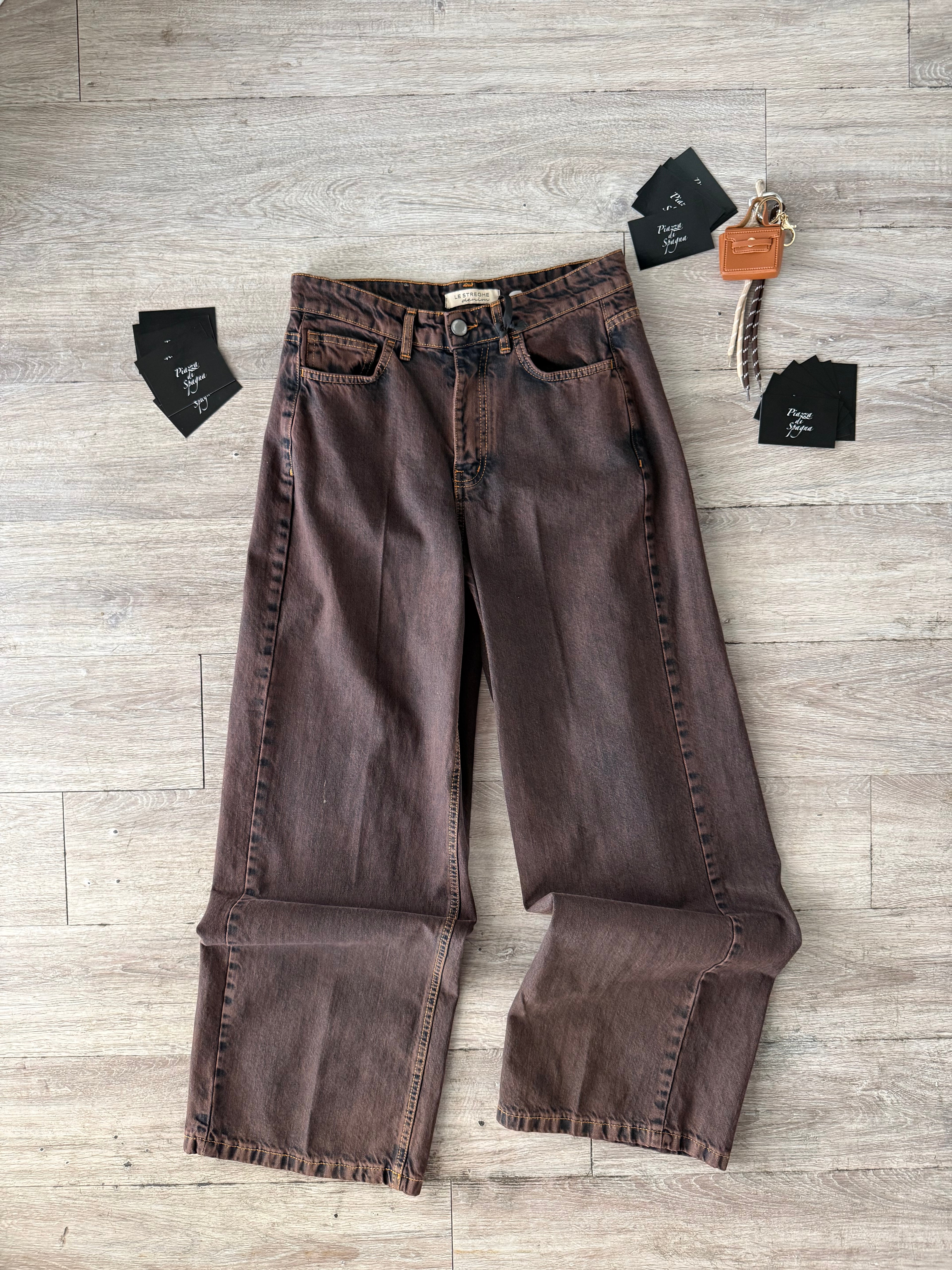 Jeans Palazzo Moka
