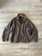 Bomber ecopelle oversize