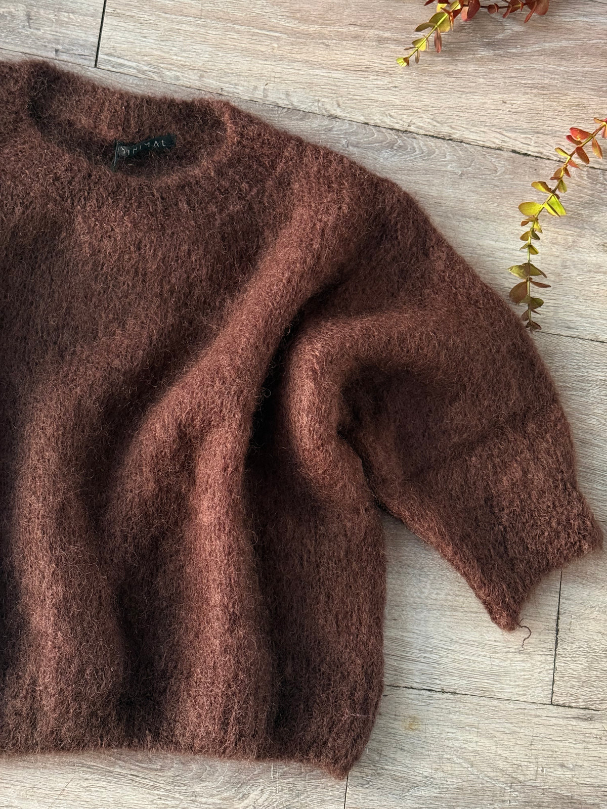 Maglia mohair manica corta