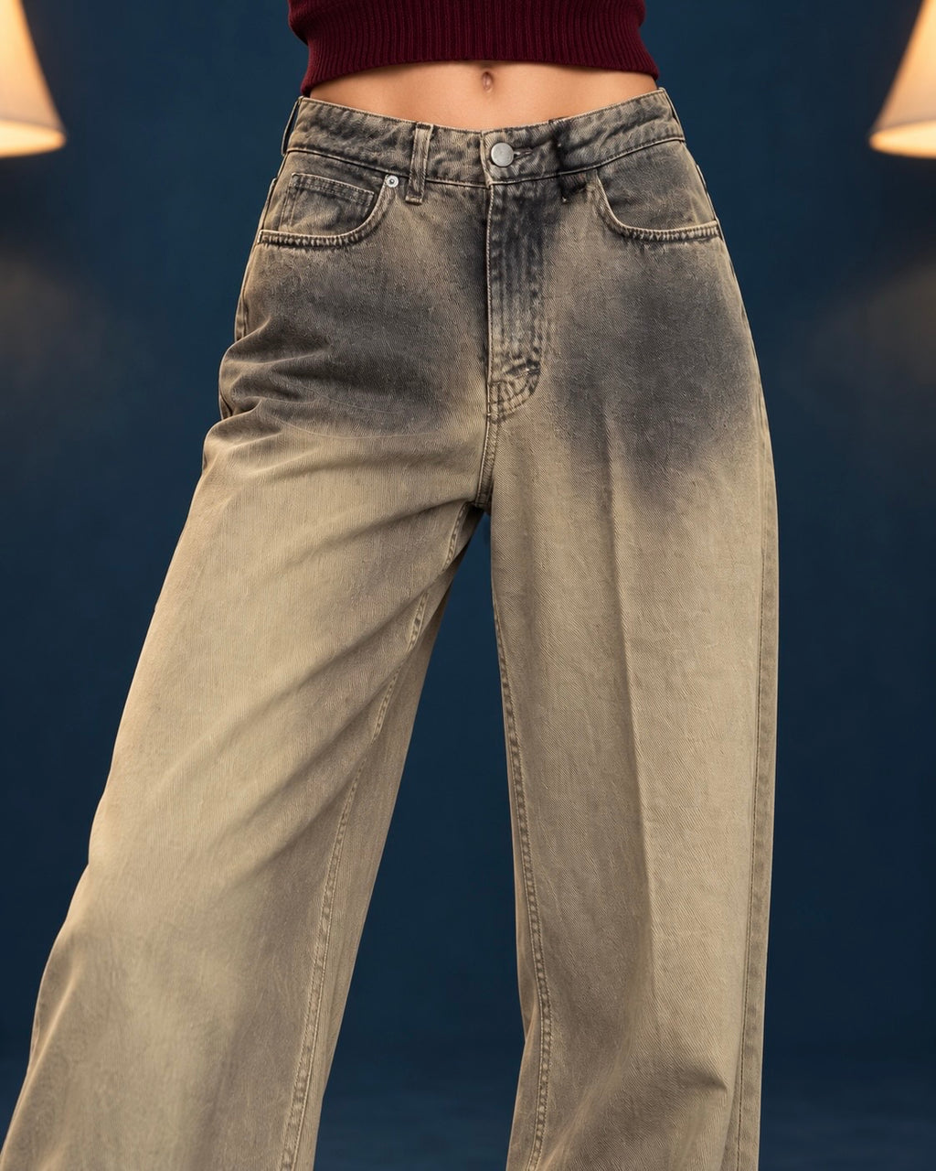 Jeans largo sfumato “Peter”