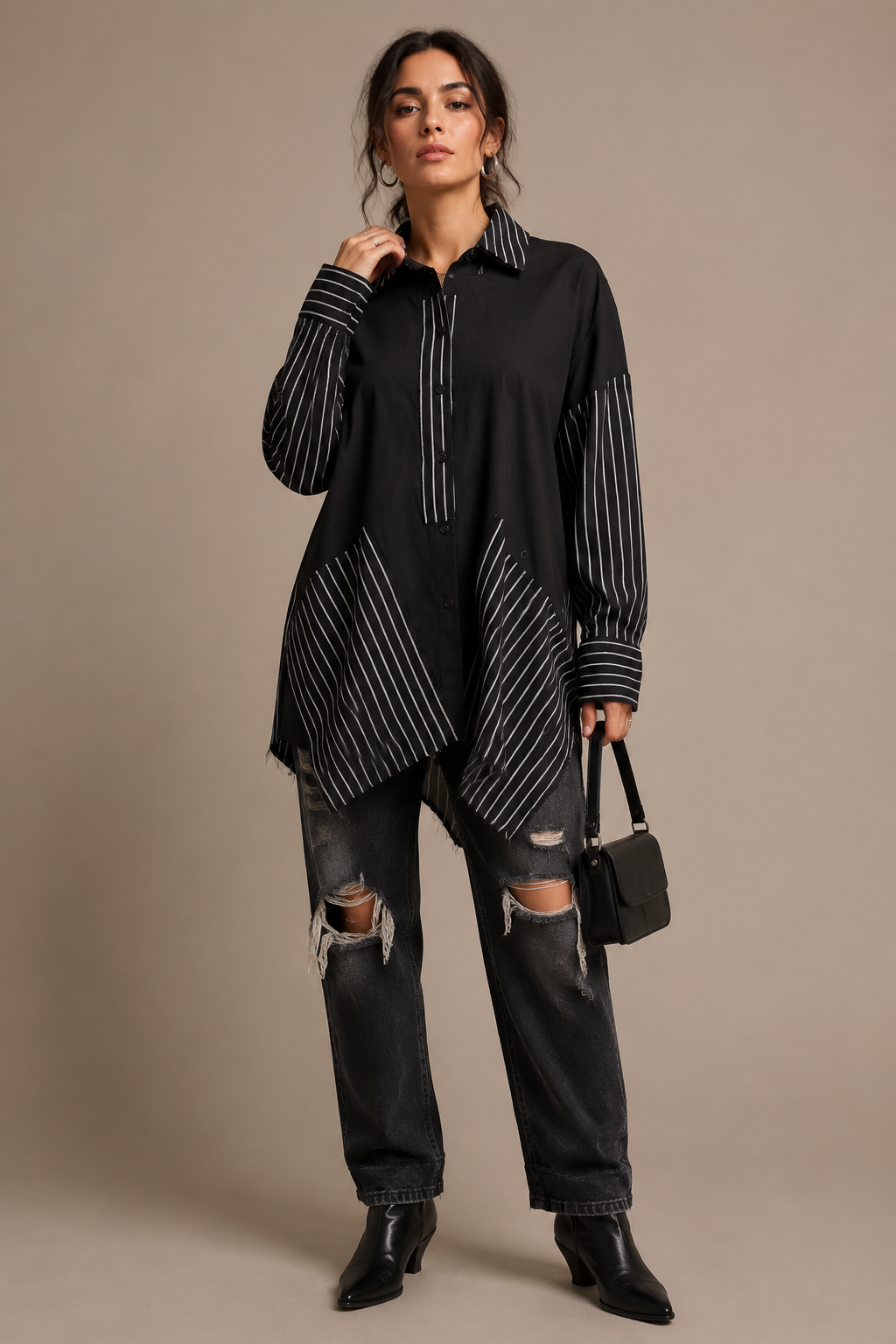 Camicia Asimettrica BLACK GW