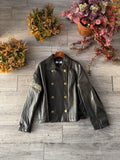 Giacca Ecopelle military