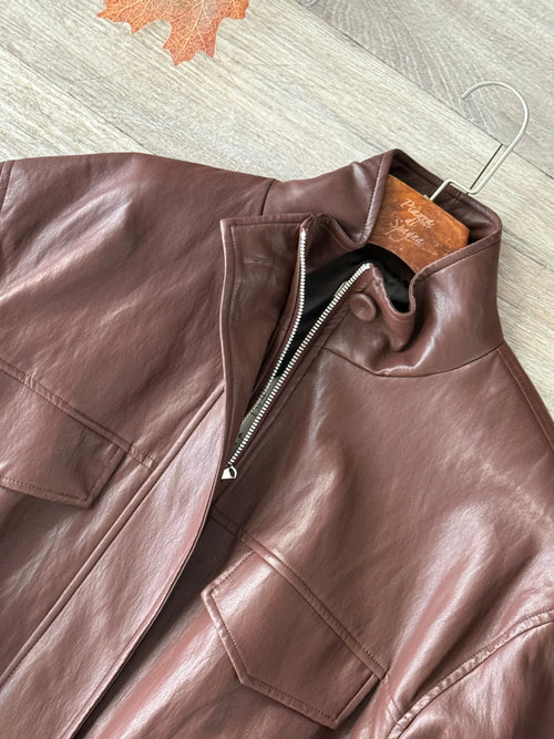 Bomber Foderato vinaccia